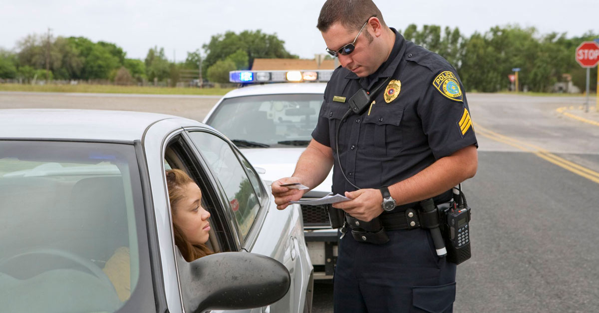 Police car on the street